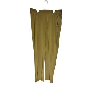 Athleta Vienna Slim Wide Pants Women's Tapestry Gold Size 12T Casual- See Desc